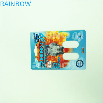 Gravure Printing 350g Whiteboard 3D Blister Card With Adhesive Sticker