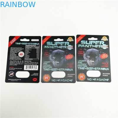 Gravure Printing 350g Whiteboard 3D Blister Card With Adhesive Sticker