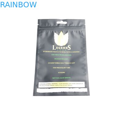 Matte Film MOPP VMPET Resealable Zip Lock Bag For Cigarette Tobacco