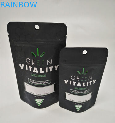 Food grade customized printed foil laminated resealable mylar  doypack CBD candy stand up bag