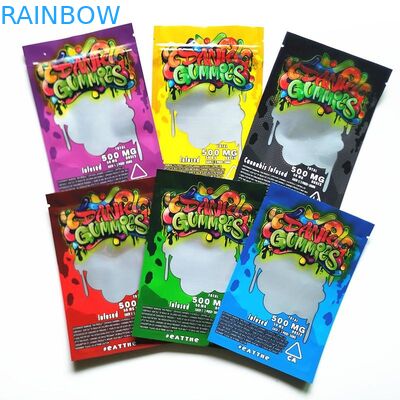 CMYK 4.3 Mils Thick Child Proof Paper Bags Cbd Envelopes