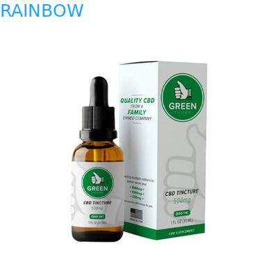 Colorful Printing CMYK 120mic Dropper Bottle Paper Box CBD