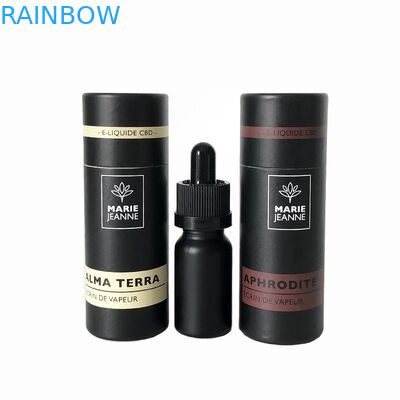Black Paper CMYK 10ml Dropper Bottle Tube Box 200mic