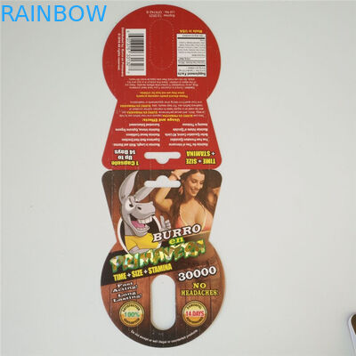 Hologram Hot Stamping Capsule Packaging Card Rhuno 100K