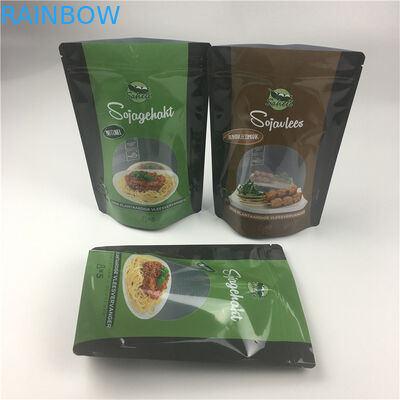 120micron CMYK Soya Beans Packaging Bag 170*260mm Clear Window
