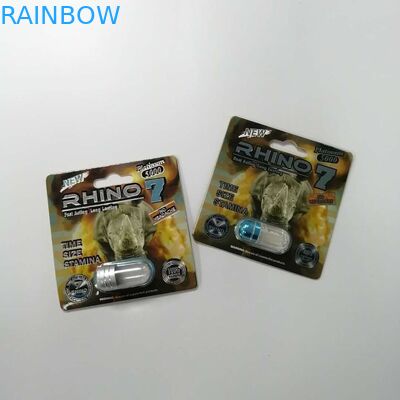 Black White Panther CMYK 8*12cm Sex Pills Paper Cards For Pill