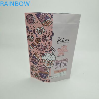 Bolsa Matt Film MOPP VMPET Resealable Stand Up Pouch For Beans Doypack