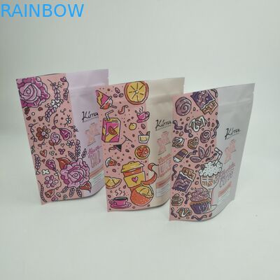 Bolsa Matt Film MOPP VMPET Resealable Stand Up Pouch For Beans Doypack