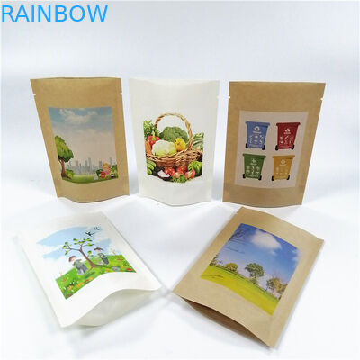 MOPP VMPET Biodegradable Kraft Paper Bag 100mircon