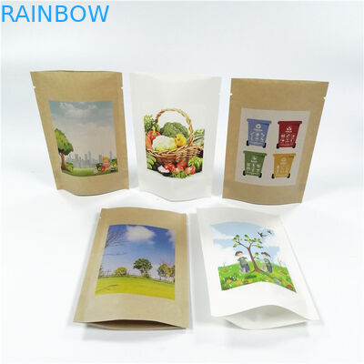 Kraft Paper MOPP VMPET Stand Up  Bags 18x26cm