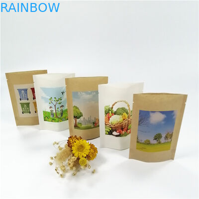 Kraft Paper MOPP VMPET Stand Up  Bags 18x26cm