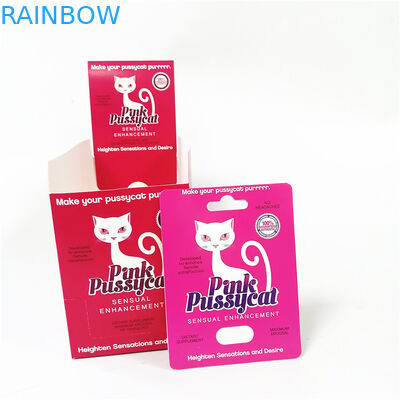 500k Sexual Pill 3d Plastic Cards With 24ct 30ct Display