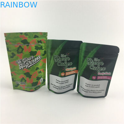 Custom Logo Plastic Candy Edible Mylar Foil Pouch Packaging Printed Reusable