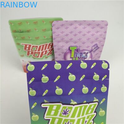 Child Resistant Frozen Cookies foil resealable pouches Edible Mylar 