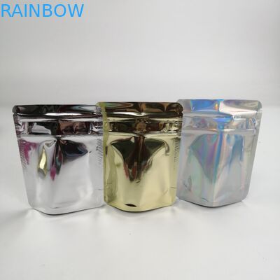 Mylar Stand Up Sugar Plastic Pouches Packaging Food Grade Child Resistant