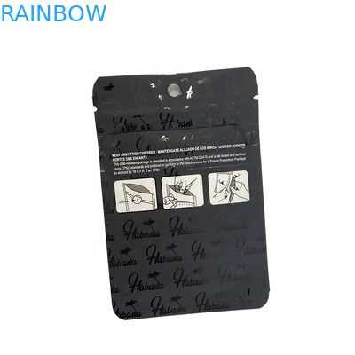 3.5 Gram Holographic Digital Printed Stand Up Pouches Childproof For Cookies