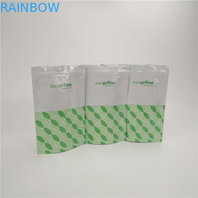 Stand Up Resealable Zip Lock Aluminum Plastic Bags Custom Food Grade Tea Plastic Bag