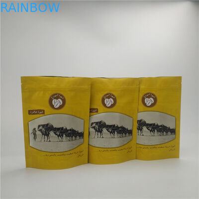 Food Grade Stand Up Zipper Custom Printed Foil Bags Resealable Matte Effect Coffee Bags