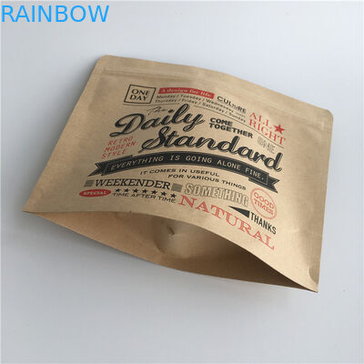 Heat Seal Kraft Paper Tea Coffee Snack Bag Packaging Printed Moisture Proof