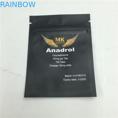 Zipper Matte Snack Plastic Pouches Packaging Printed Three Side Sealed