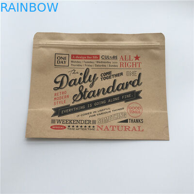 Aluminum Foil Tea kraft paper  bags Stand Up Heat Seal Printed