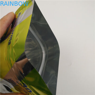 Snack Glossy Colored Zip Lock Plastic Pouches Packaging Smell Proof