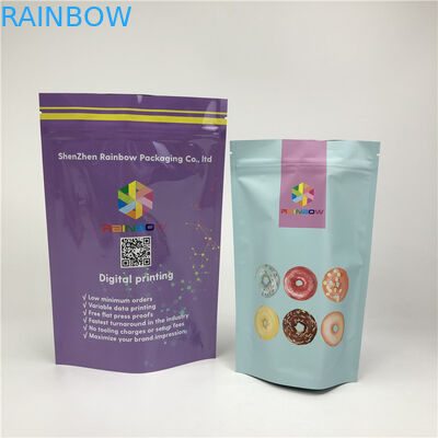 Cookie Plastic Packaging Aluminum Foil Digital Printed Stand Up Pouches Resealable Zip Lock Bags
