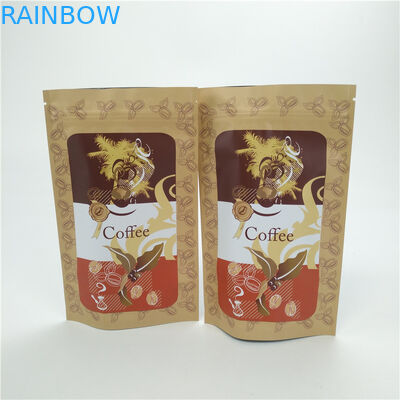 Kraft Paper Package Manufacturing Wholesale Coffee Bag Resealable Bags With Logo