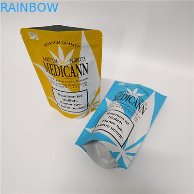 Custom Resealable Childproof Mylar Digital Printed Stand Up Pouches With Zipper