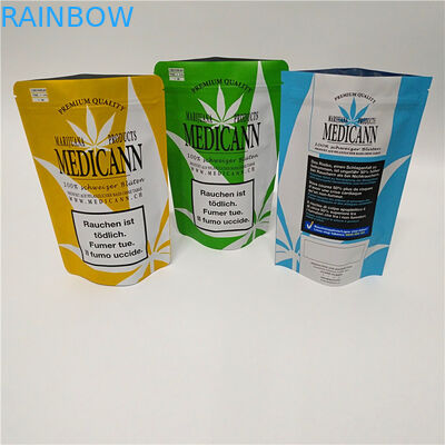 CBD Weed Foil Mylar Plastic Stand Up Pouch Airtight Smell Resistant