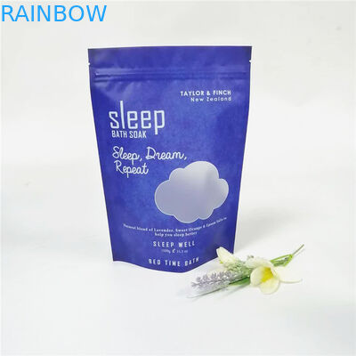 Ocean Sea salt Plastic Pouches Packaging Self Standing Resealable Custom Logo