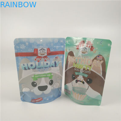 Organic Dog Biscuits Pet Food Pouch Gravure Printed Film Laminated