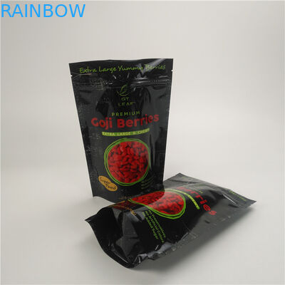Dried Fruit Glossy Aluminum Foil Stand Up Plastic Pouch Packaging With Zipper