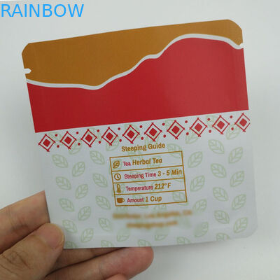 Foil Plastic Tea Recyclable Pouch Packaging Black Green Customized Logo