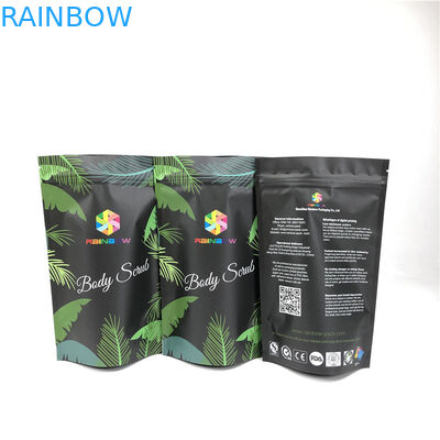 Cosmetic Ocean Bath Salt Matte Mylar Reusable Zip Pouches Standing Smell Proof