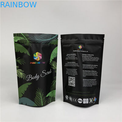 Cosmetic Ocean Bath Salt Matte Mylar Reusable Zip Pouches Standing Smell Proof