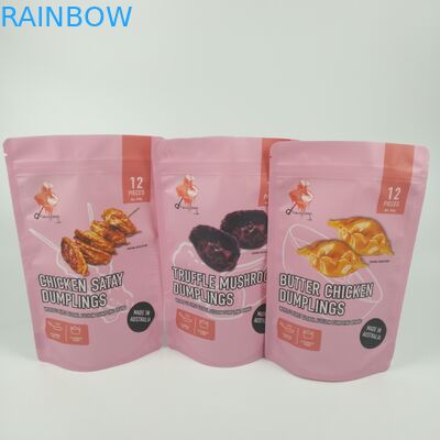 Coffee Matt Zipper Custom Printed Barrier Bags Self Standing Laminated