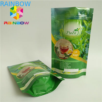 Resealable Recycle Snack Stand Up  Bags Laminated Heat Sealed