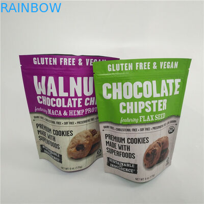 Candy Sweets Custom Plastic Digital Printed Stand Up Pouches With Zipper Top