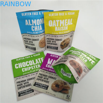 Candy Sweets Custom Plastic Digital Printed Stand Up Pouches With Zipper Top