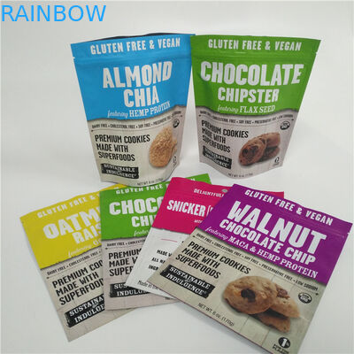 Candy Sweets Custom Plastic Digital Printed Stand Up Pouches With Zipper Top