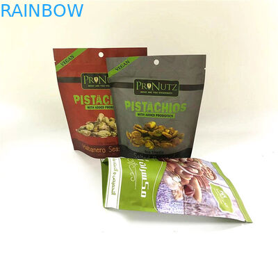 Stand Up Zipper Top Aluminum Foil Mylar Bags Smell Proof Custom Printed