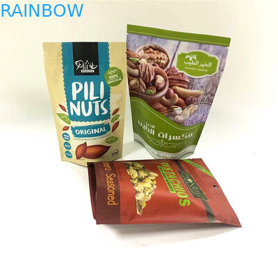 Stand Up Zipper Top Aluminum Foil Mylar Bags Smell Proof Custom Printed