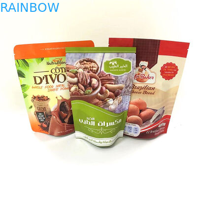 Stand Up Zipper Top Aluminum Foil Mylar Bags Smell Proof Custom Printed