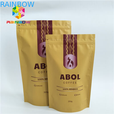 Custom Food Grade Heat Sealing Aluminum Foil Pouch Packaging  Standing