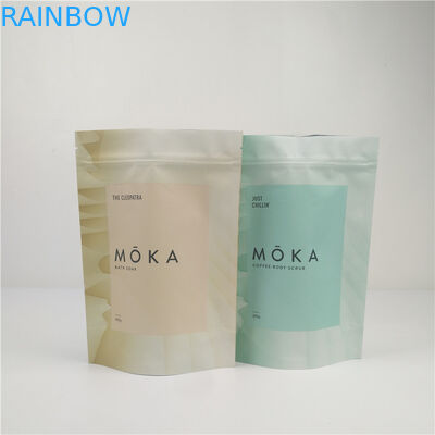 Custom Zipper Laminated Plastic Stand Up Pouches For Bath Salts