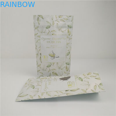 Tea Coffee Custom Plastic Mylar Foil Pouch Digital Printing Hot Stamping