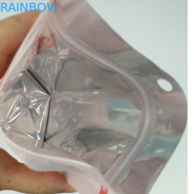 Clear Window Matte Mylar Aluminum Foil Zip Lock Pouches Standing