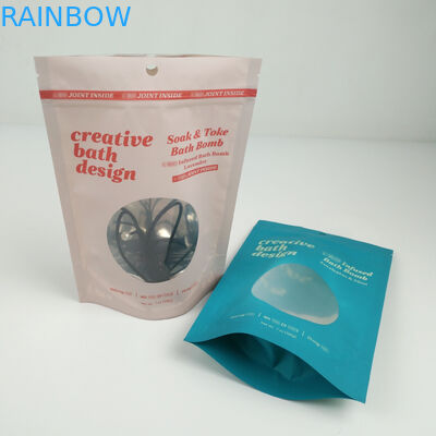 Clear Window Matte Mylar Aluminum Foil Zip Lock Pouches Standing