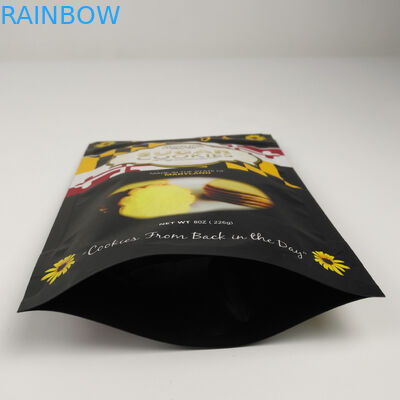 Eco Friendly Matt Aluminum Foil Stand Up  Bags For Nuts Food